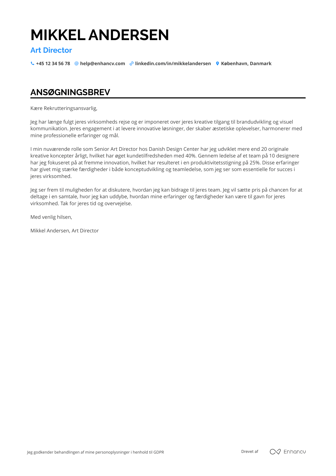 Cover Letter Example