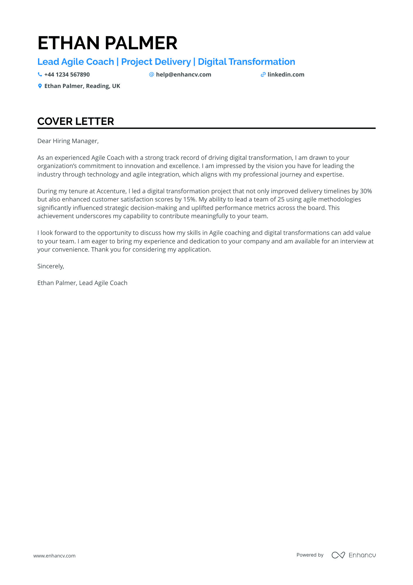 Cover Letter Example