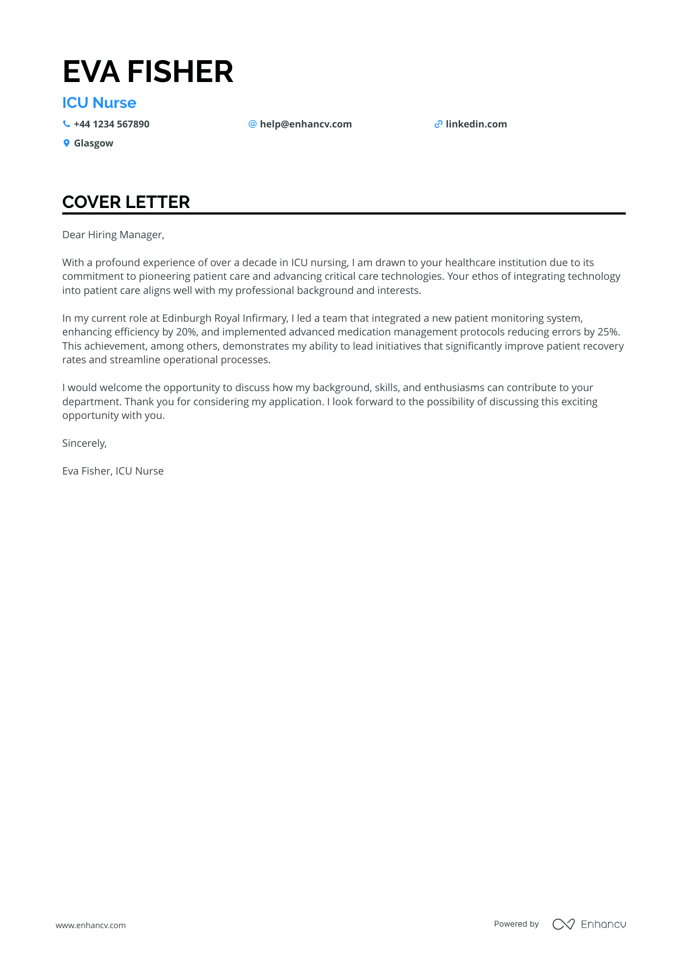 Cover Letter Example
