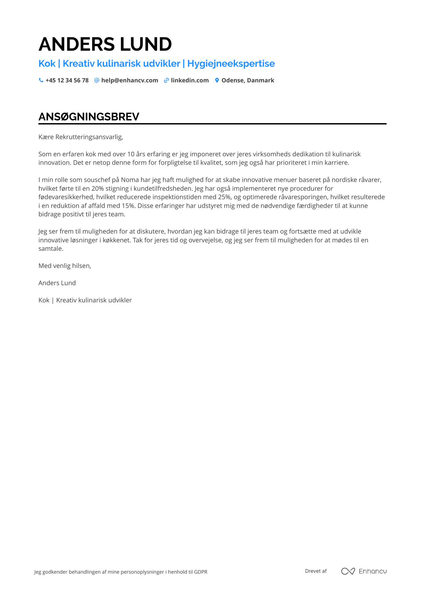 Cover Letter Example