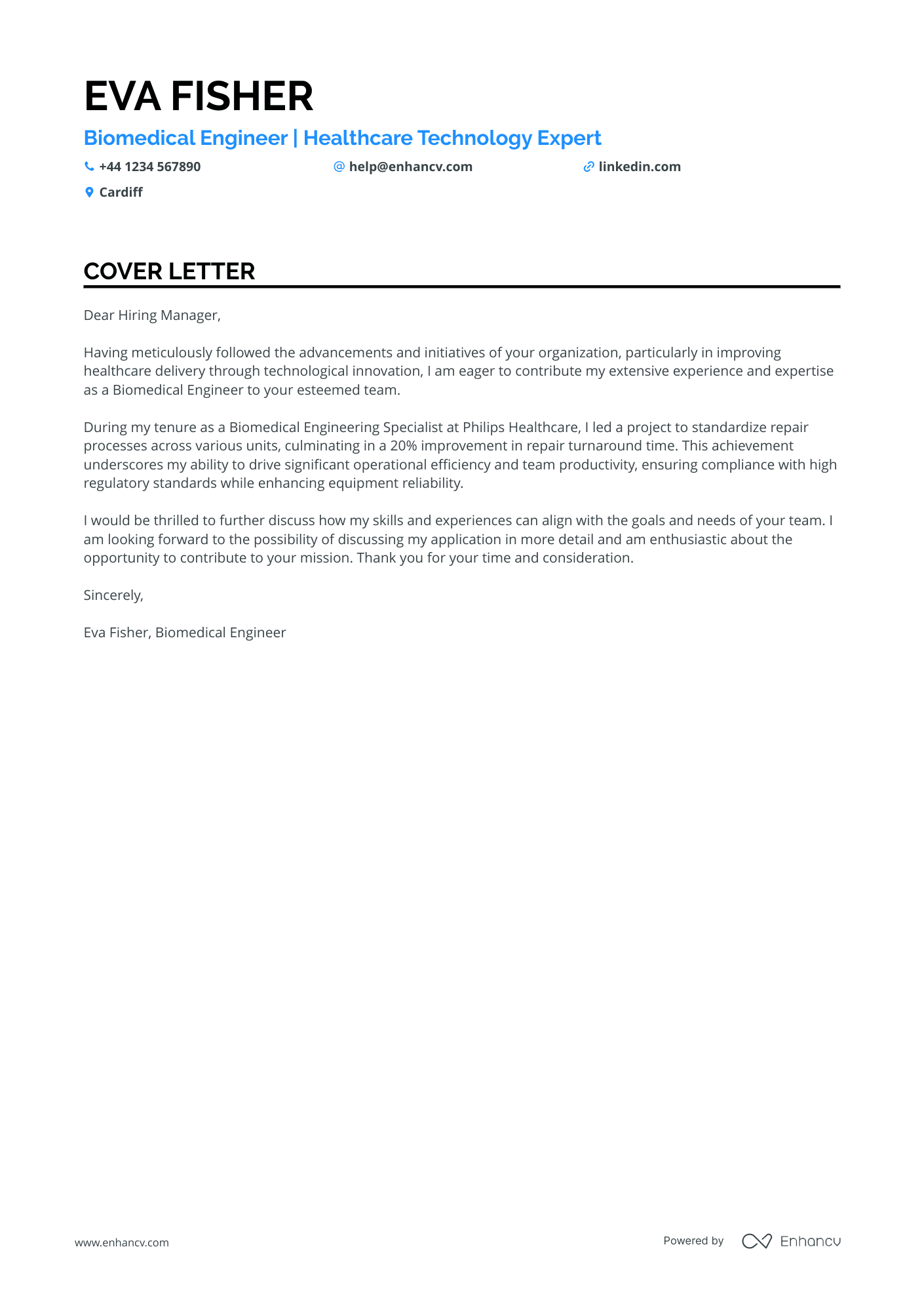 Cover Letter Example