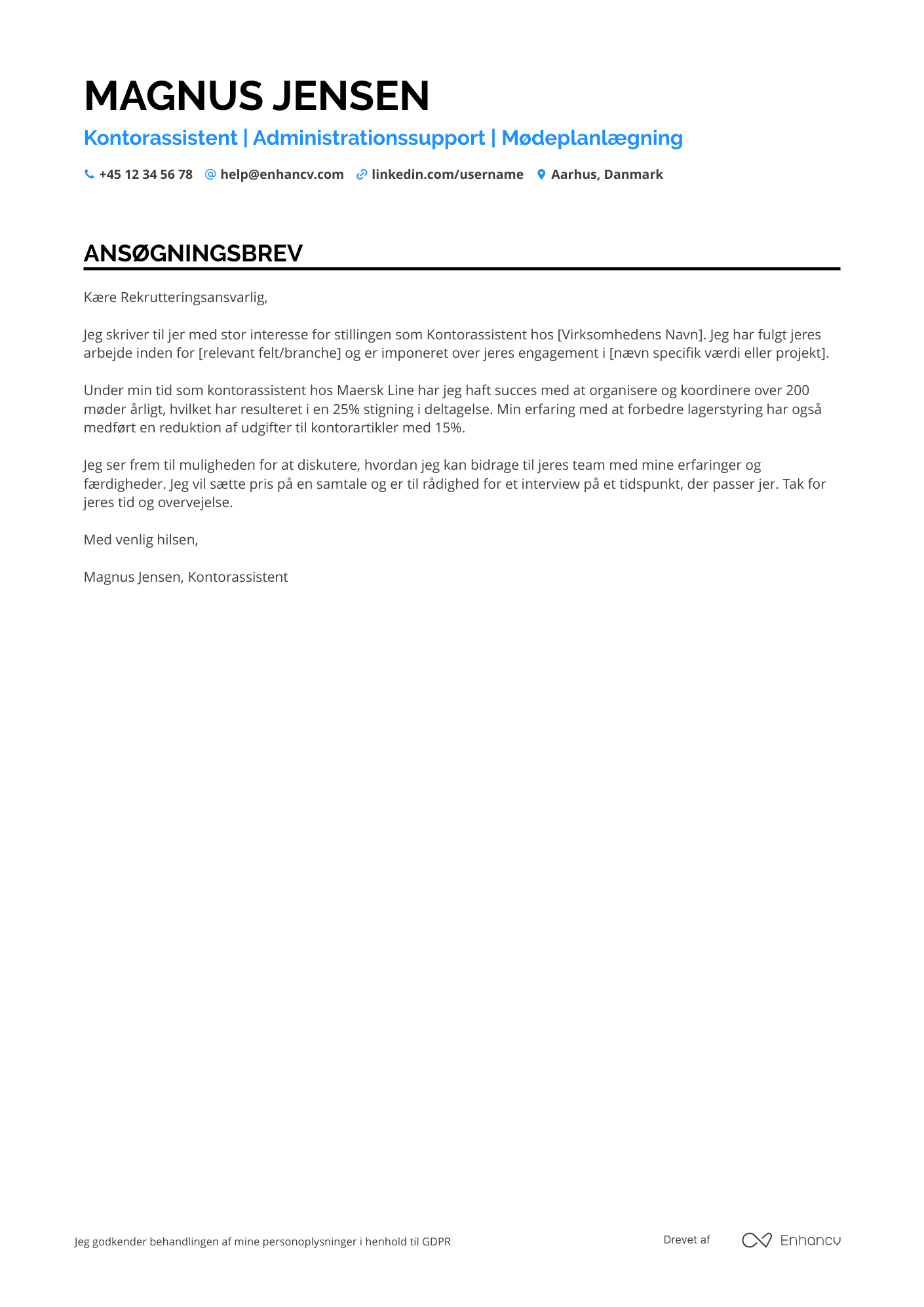 Cover Letter Example