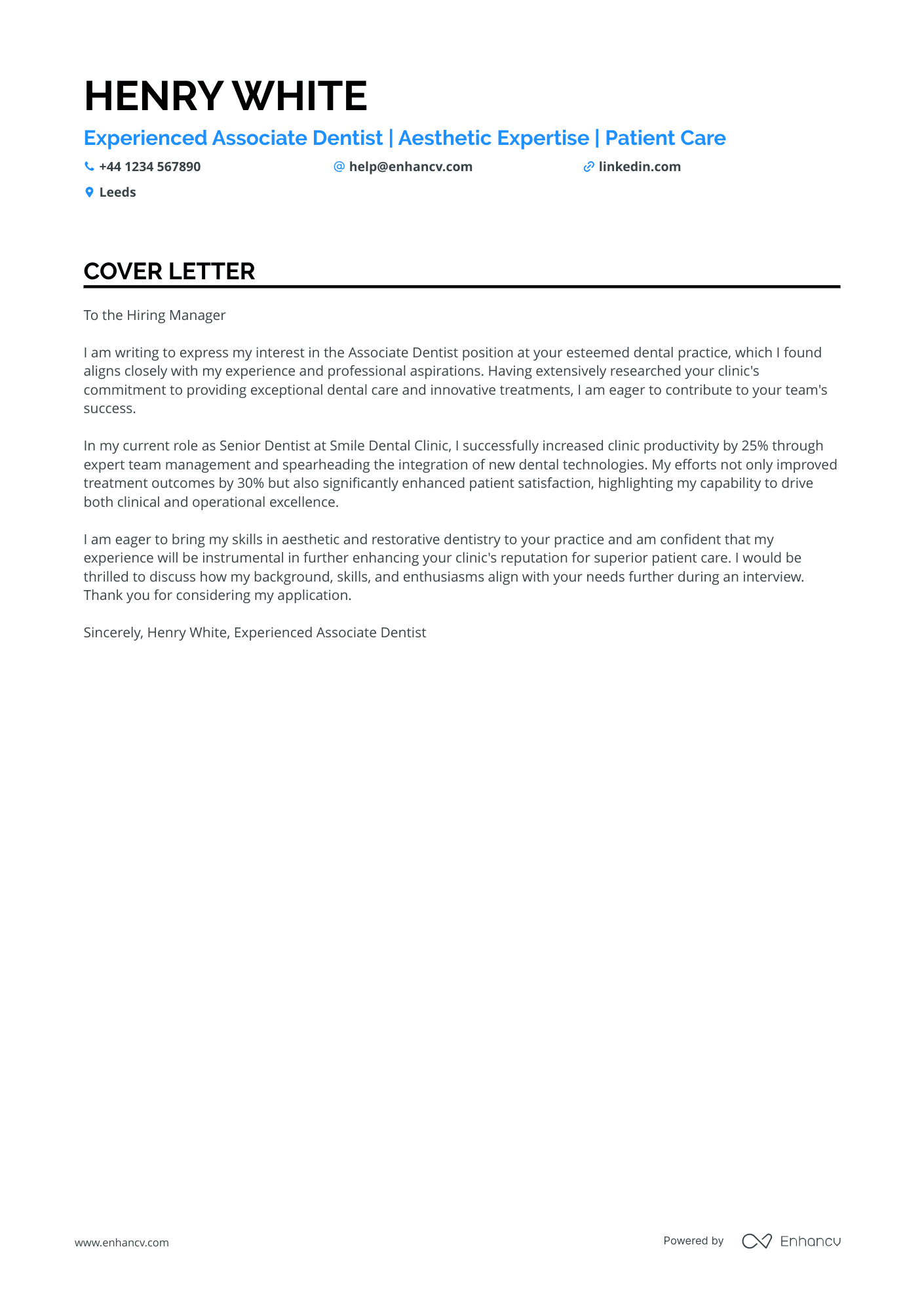 Cover Letter Example