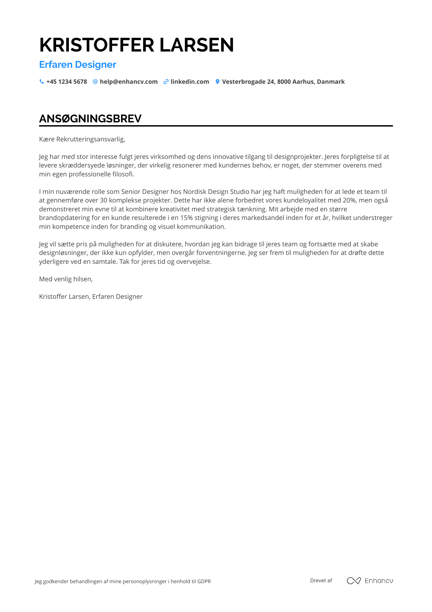 Cover Letter Example