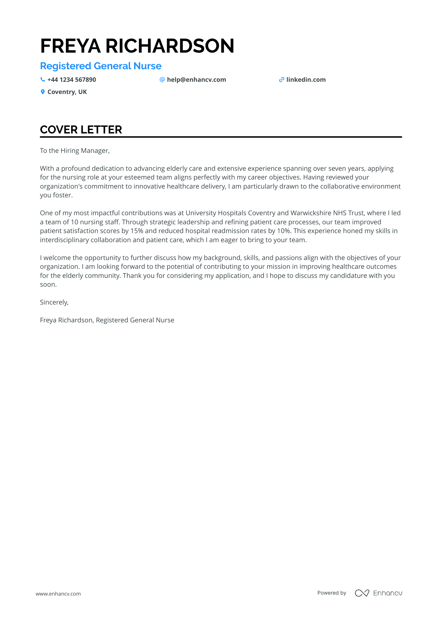 Cover Letter Example