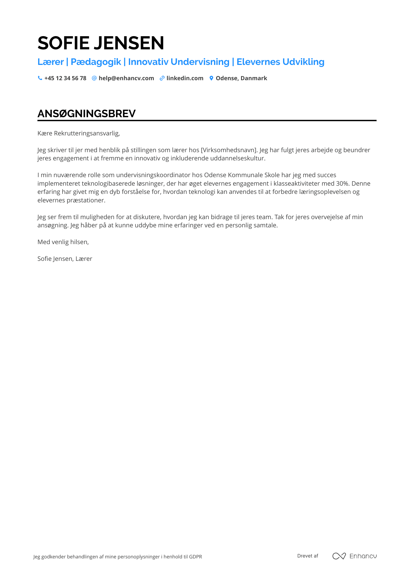 Cover Letter Example