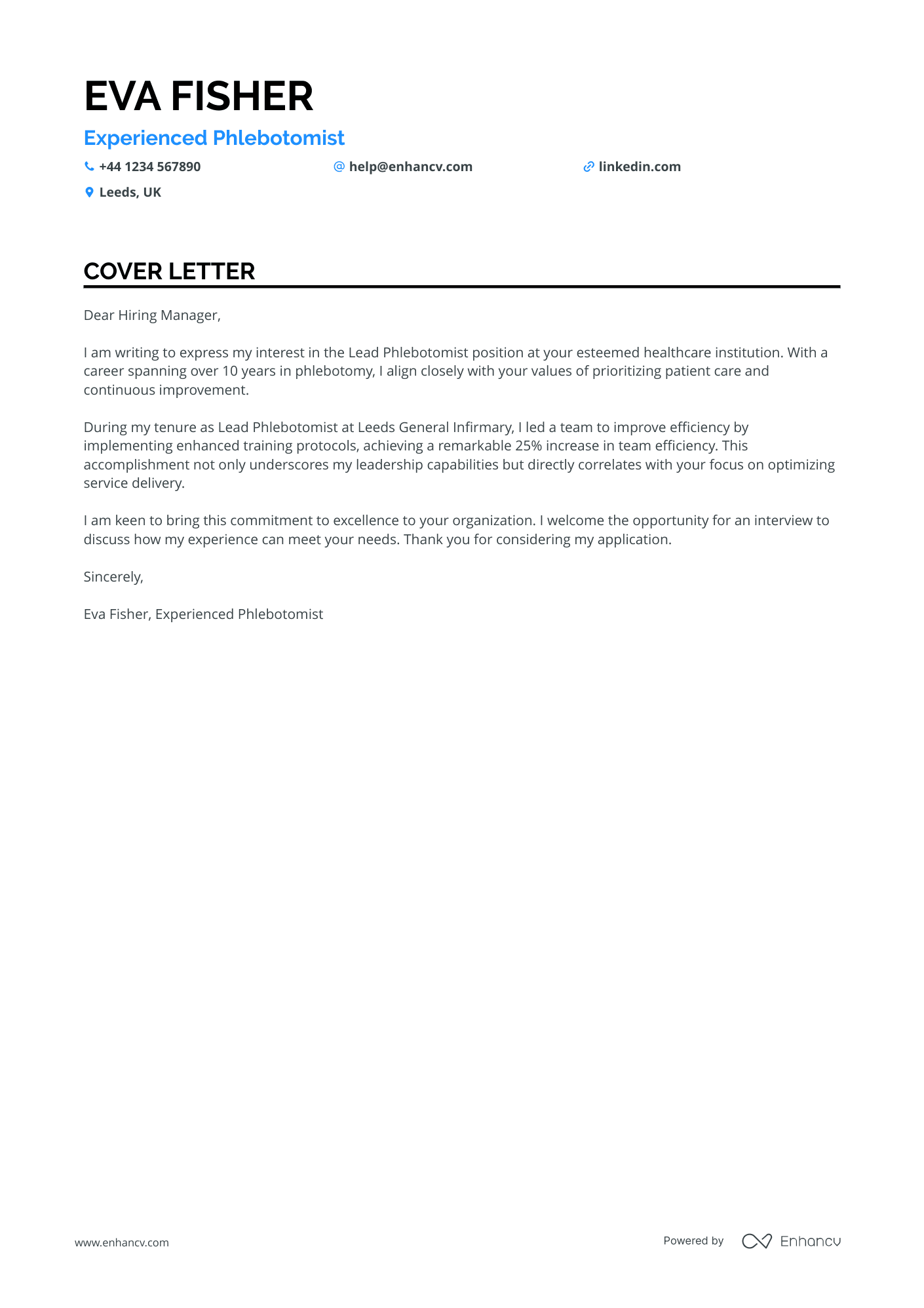 Cover Letter Example