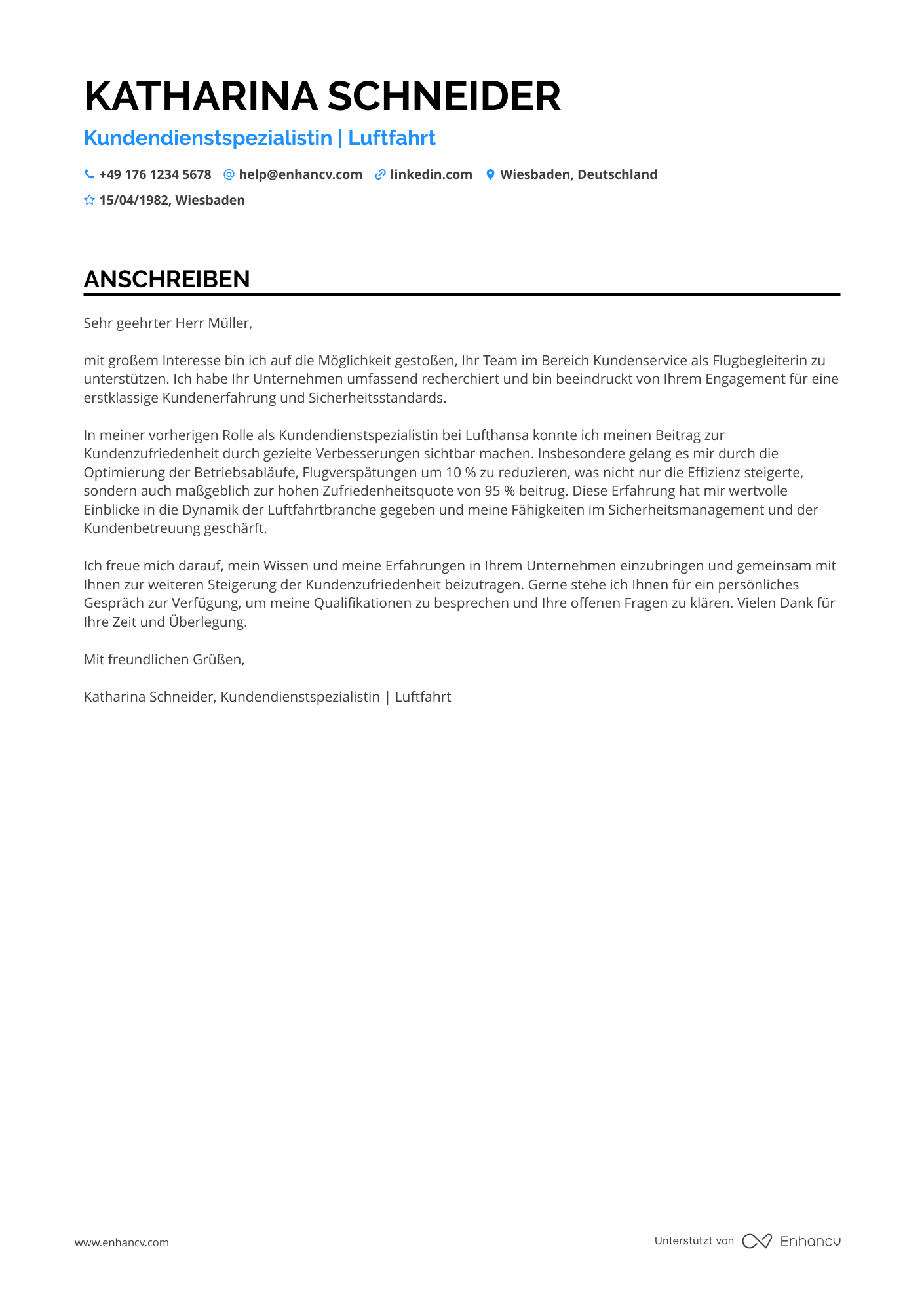 Cover Letter Example