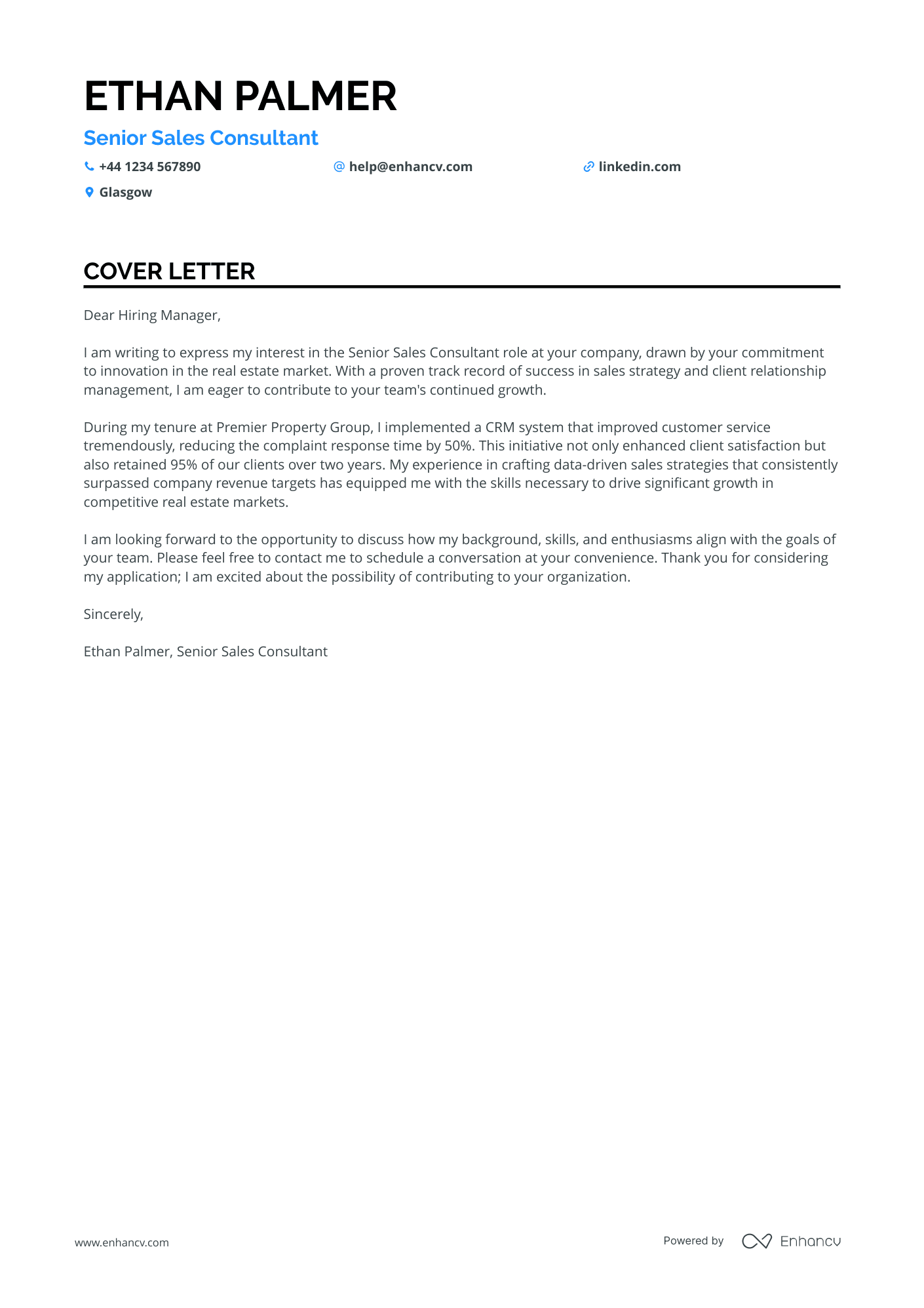 Cover Letter Example
