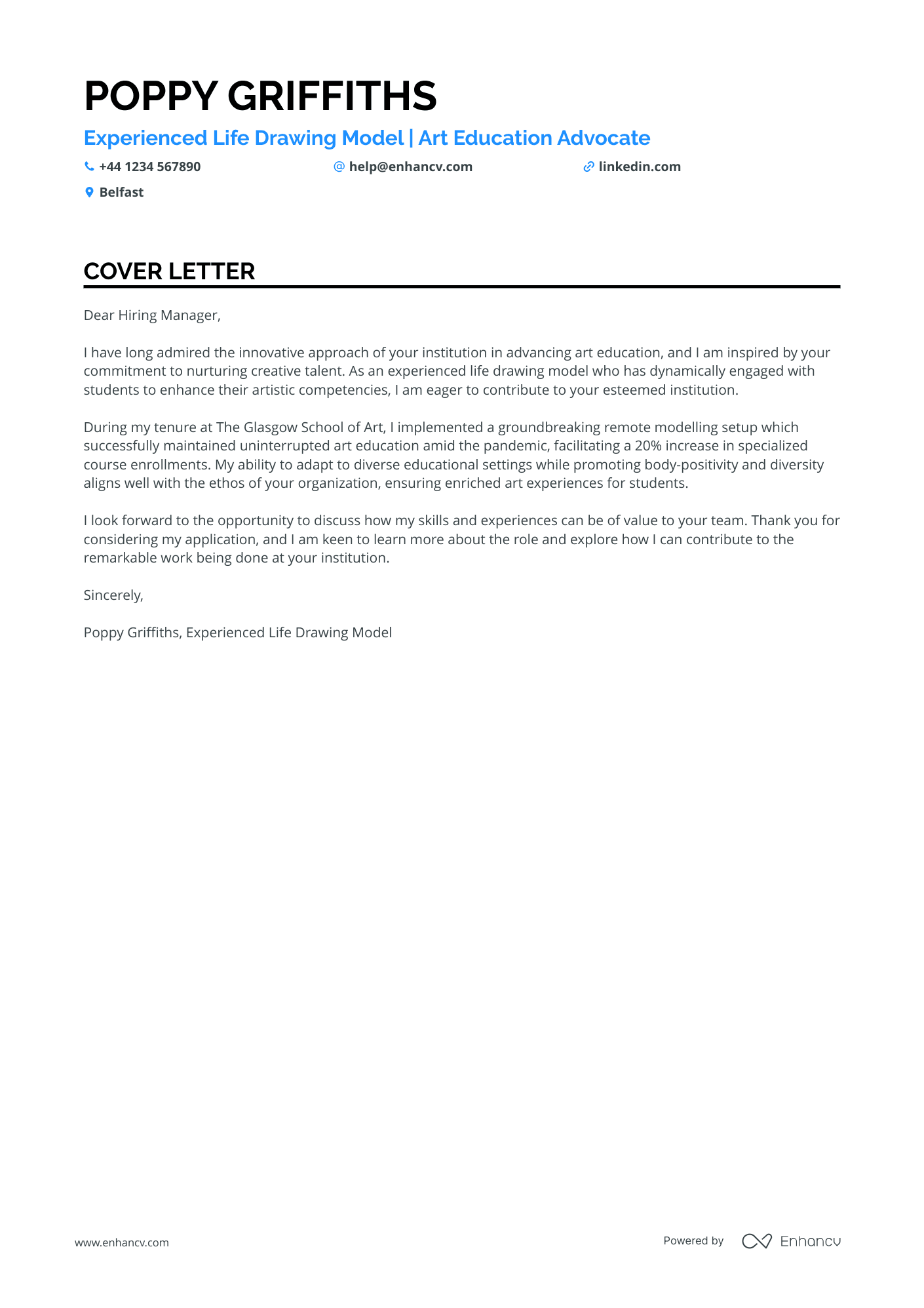 Cover Letter Example