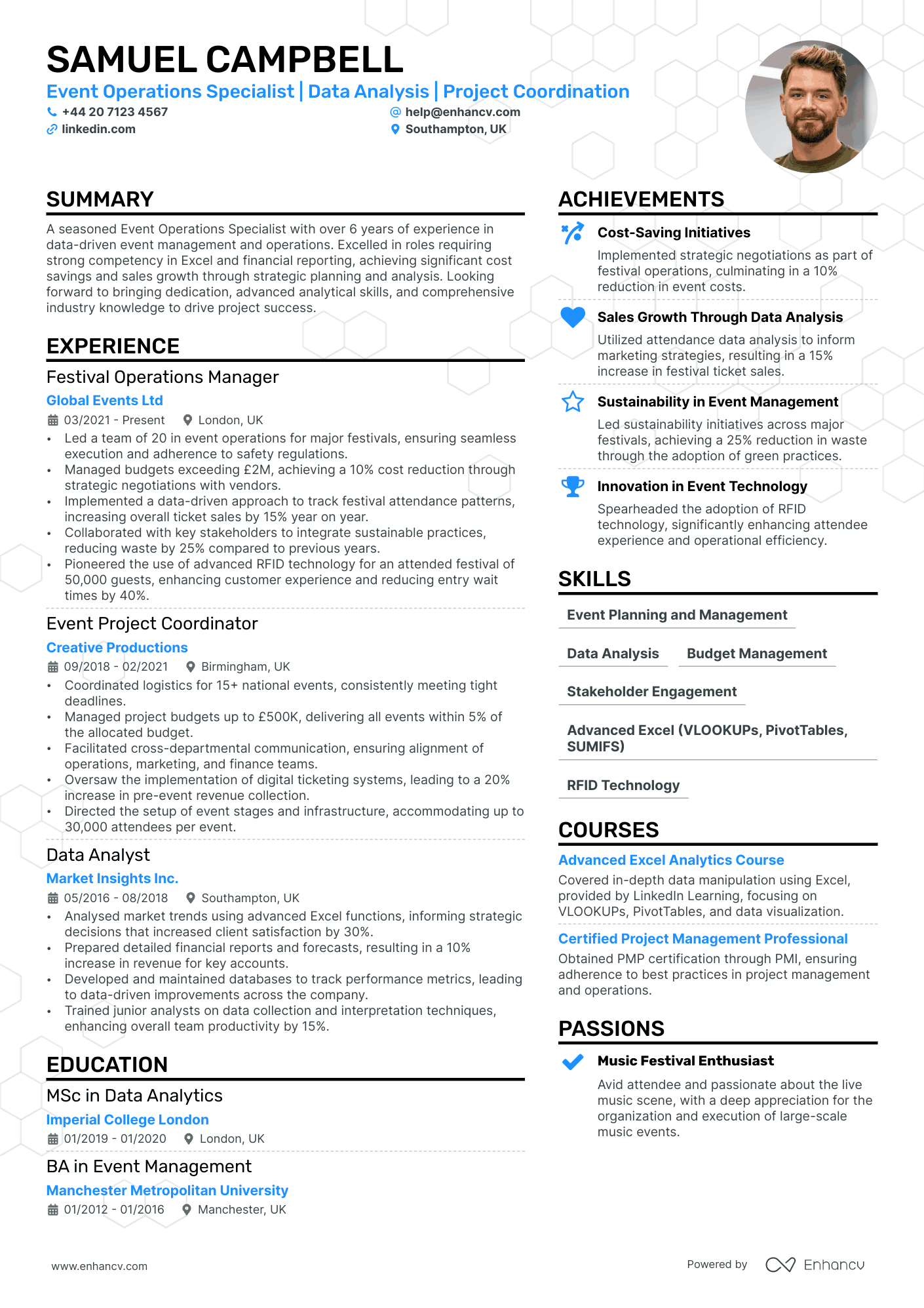 project coordinator resume example