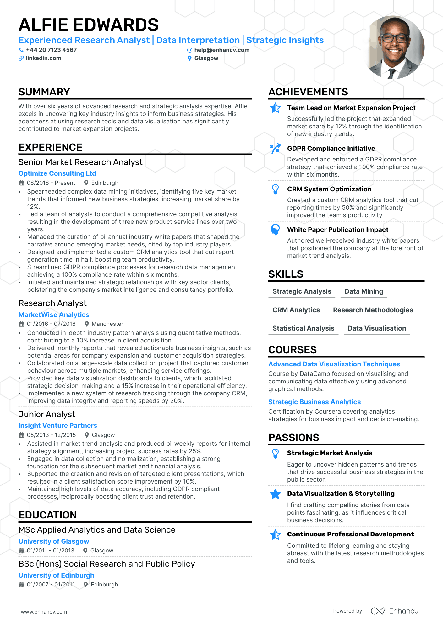 researcher resume example