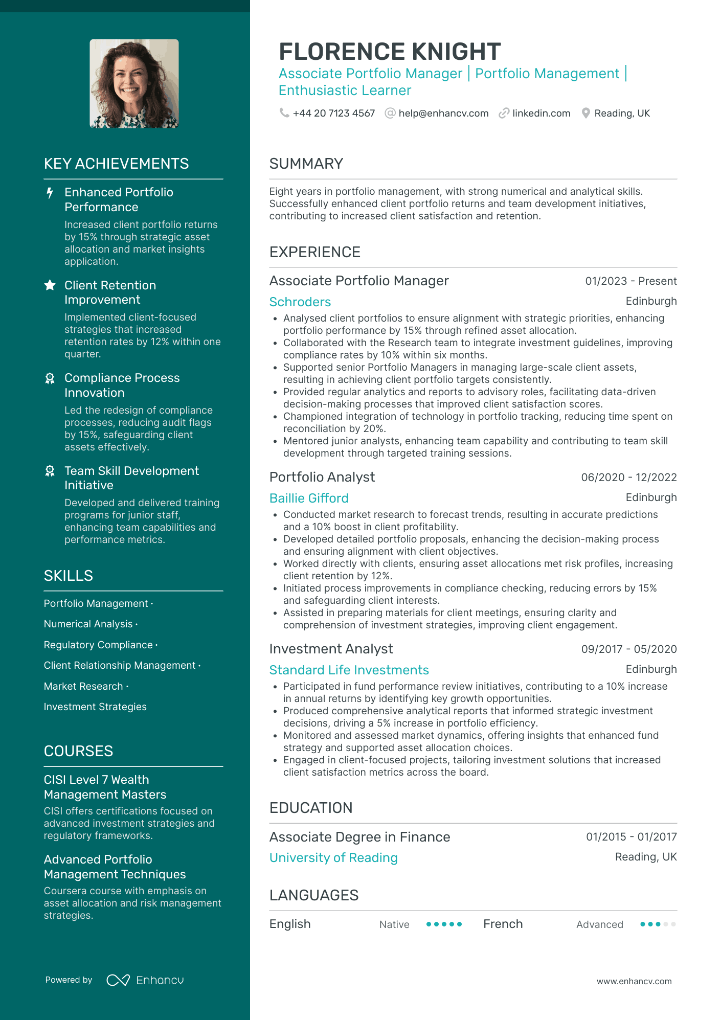 Portfolio Manager CV Examples & Guide for 2026
