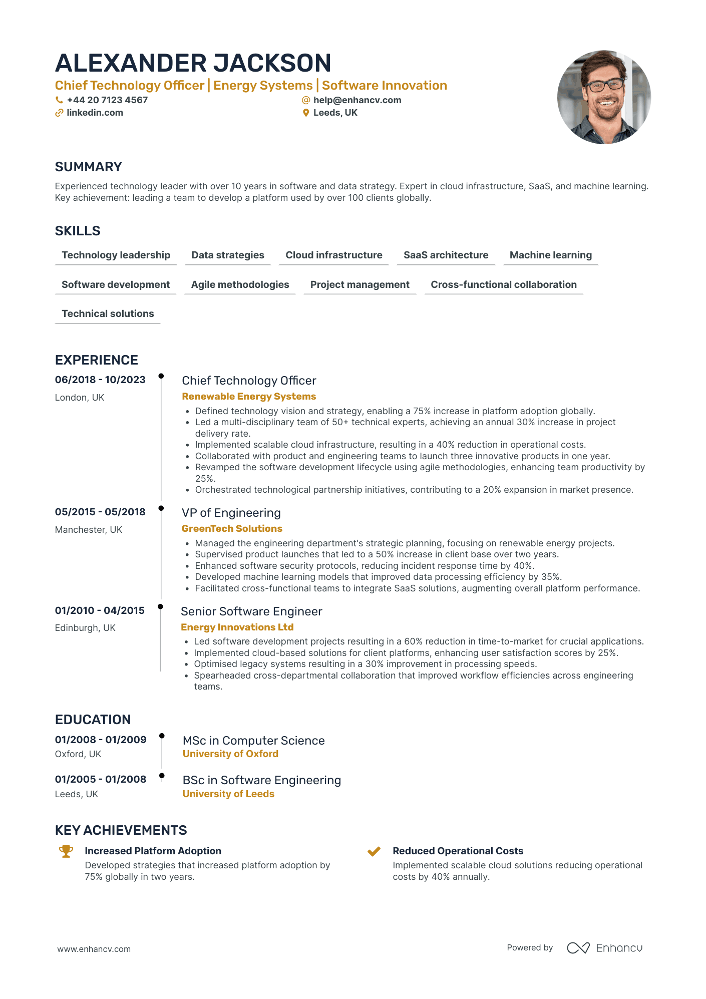 CTO CV Examples & Guide for 2026