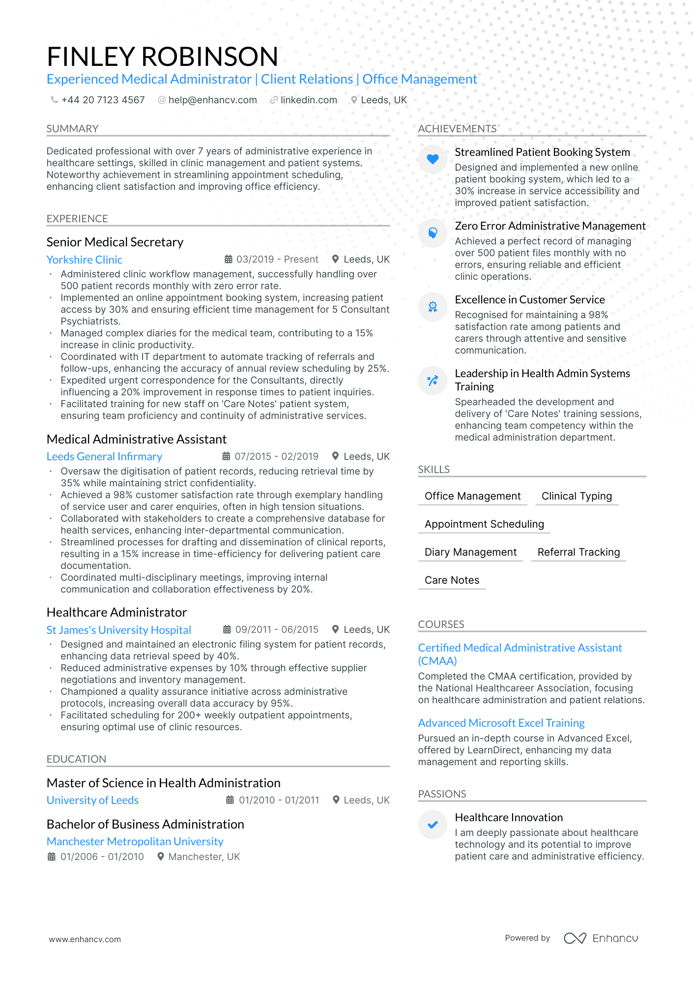 Medical CV Examples & Guide for 2025