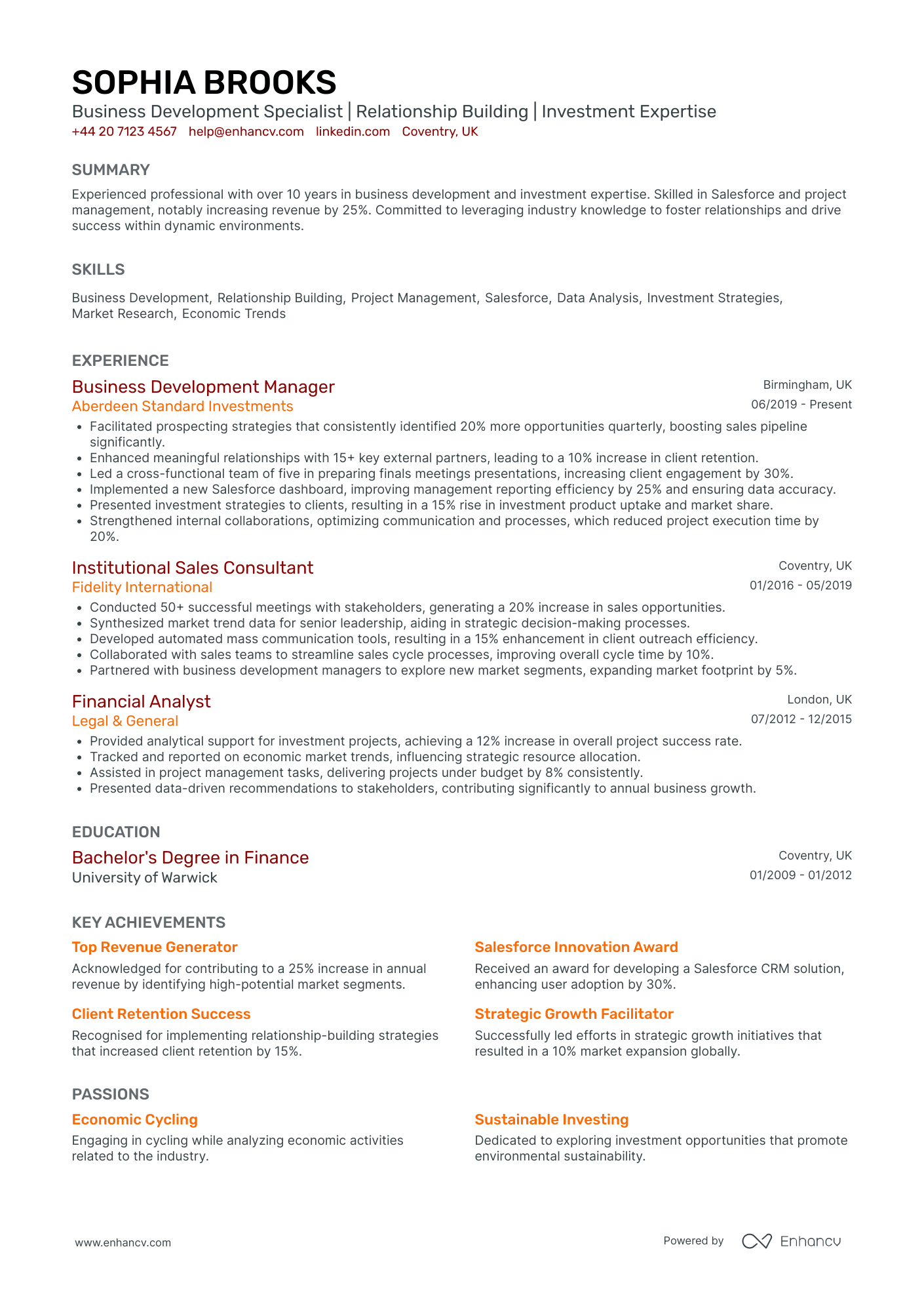 Business Development CV Examples & Guide for 2026