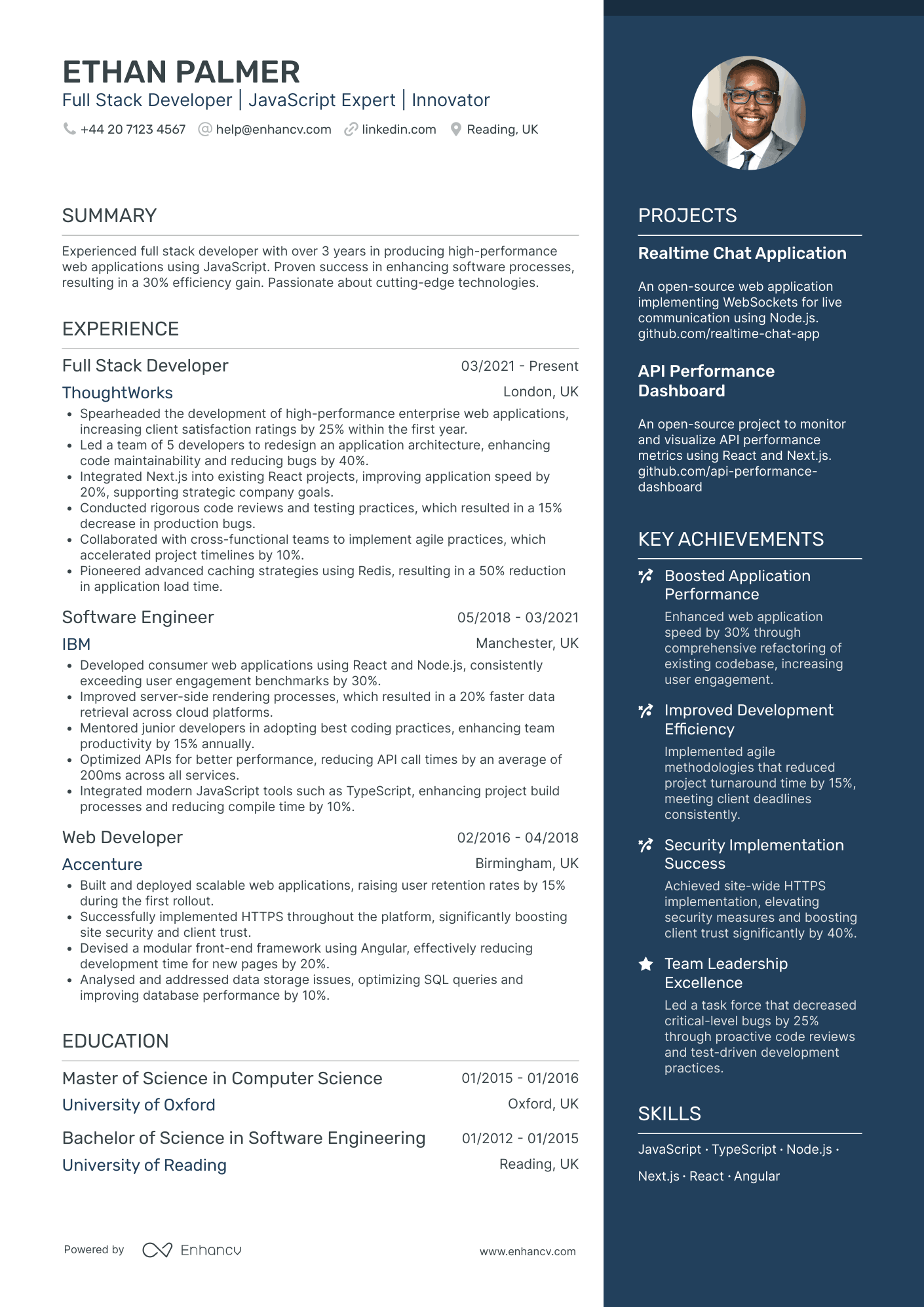 Full Stack Developer CV Examples & Guide for 2025