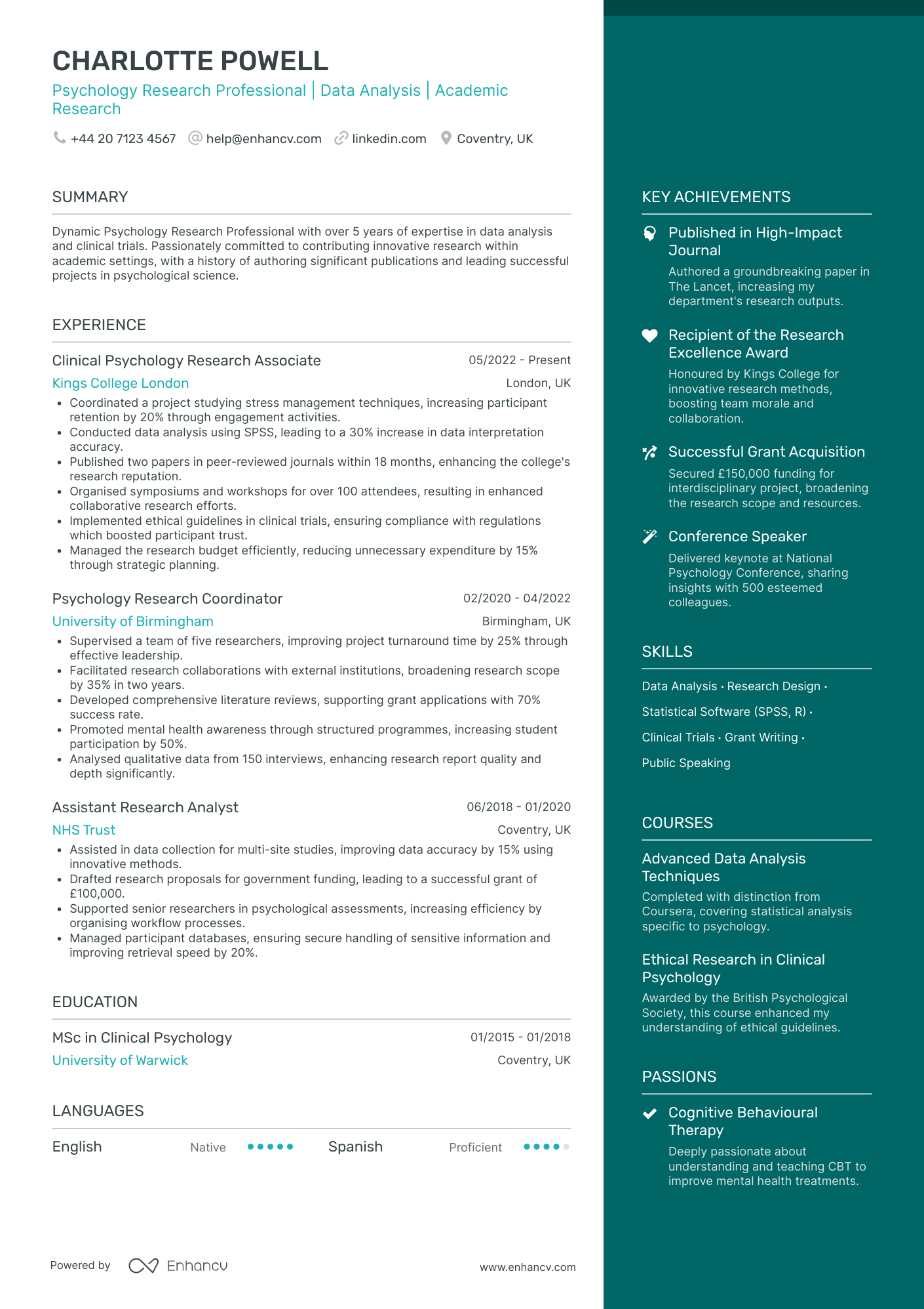 Grad Research Assistant Research Assistant CV Examples & Guide for 2026