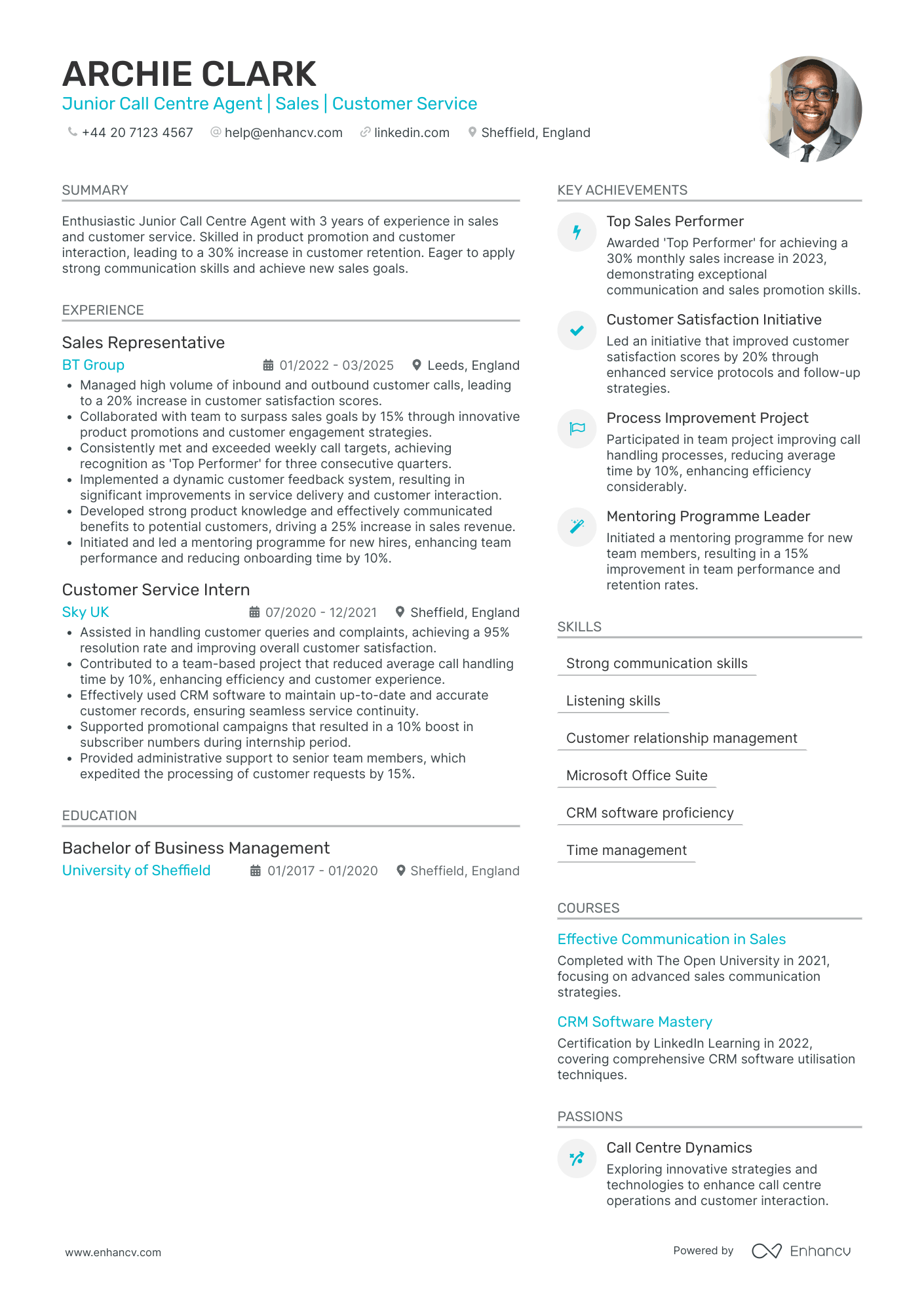 Call Centre CV Examples & Guide for 2026