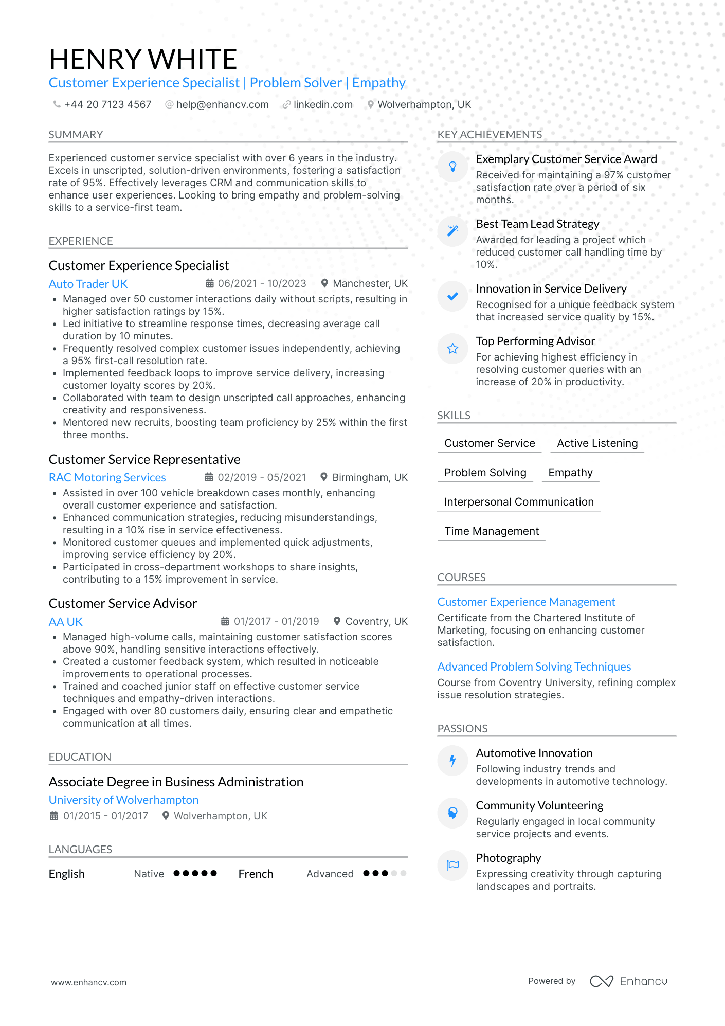 Customer Service CV Examples & Guide for 2026