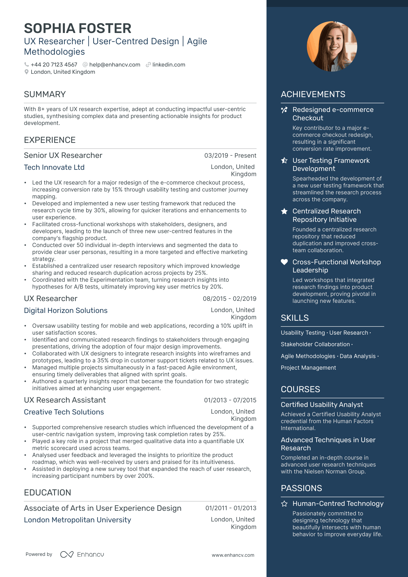 UX Researcher CV Examples Guide For 2025