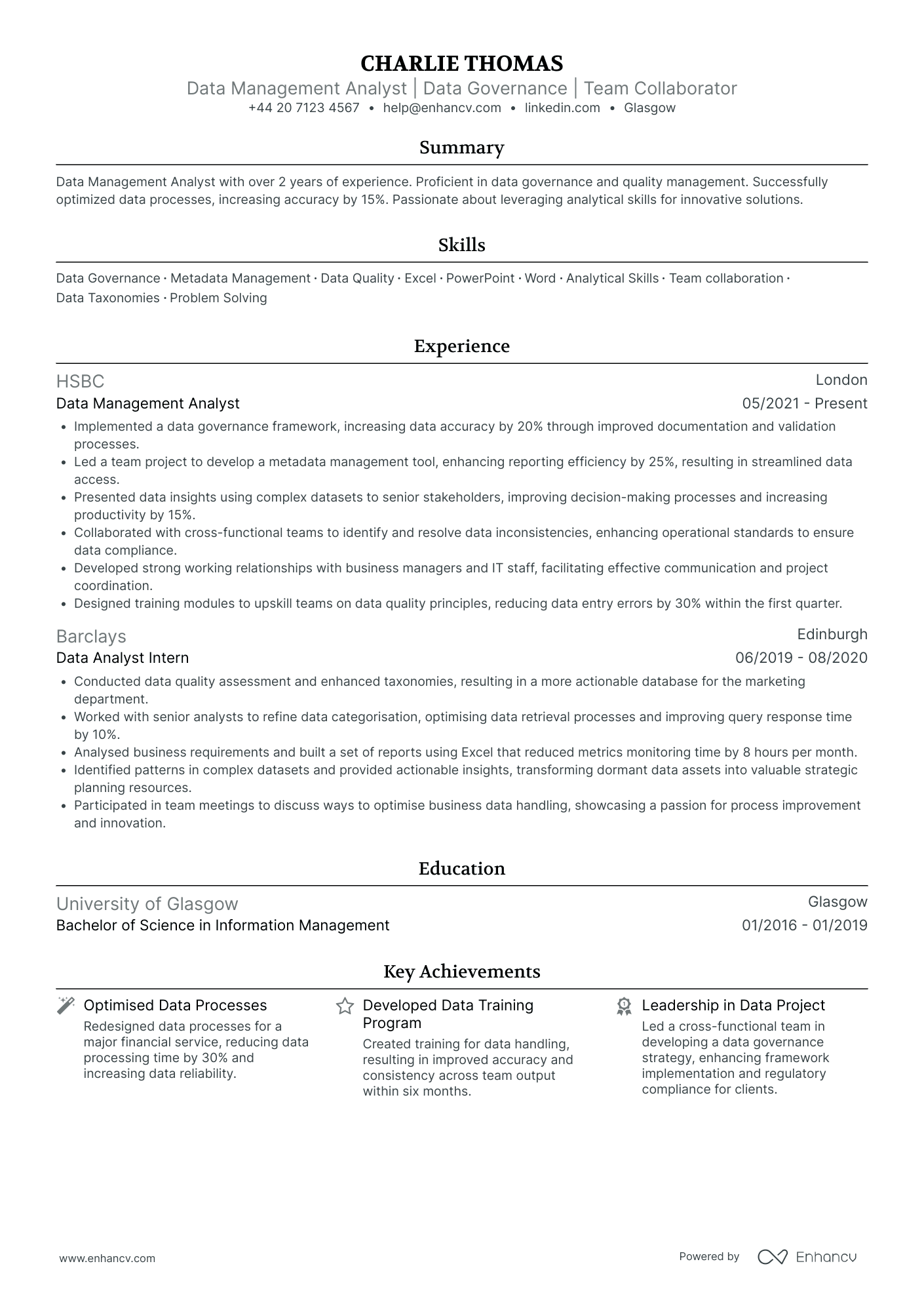 Junior Data Analyst CV Examples & Guide for 2026