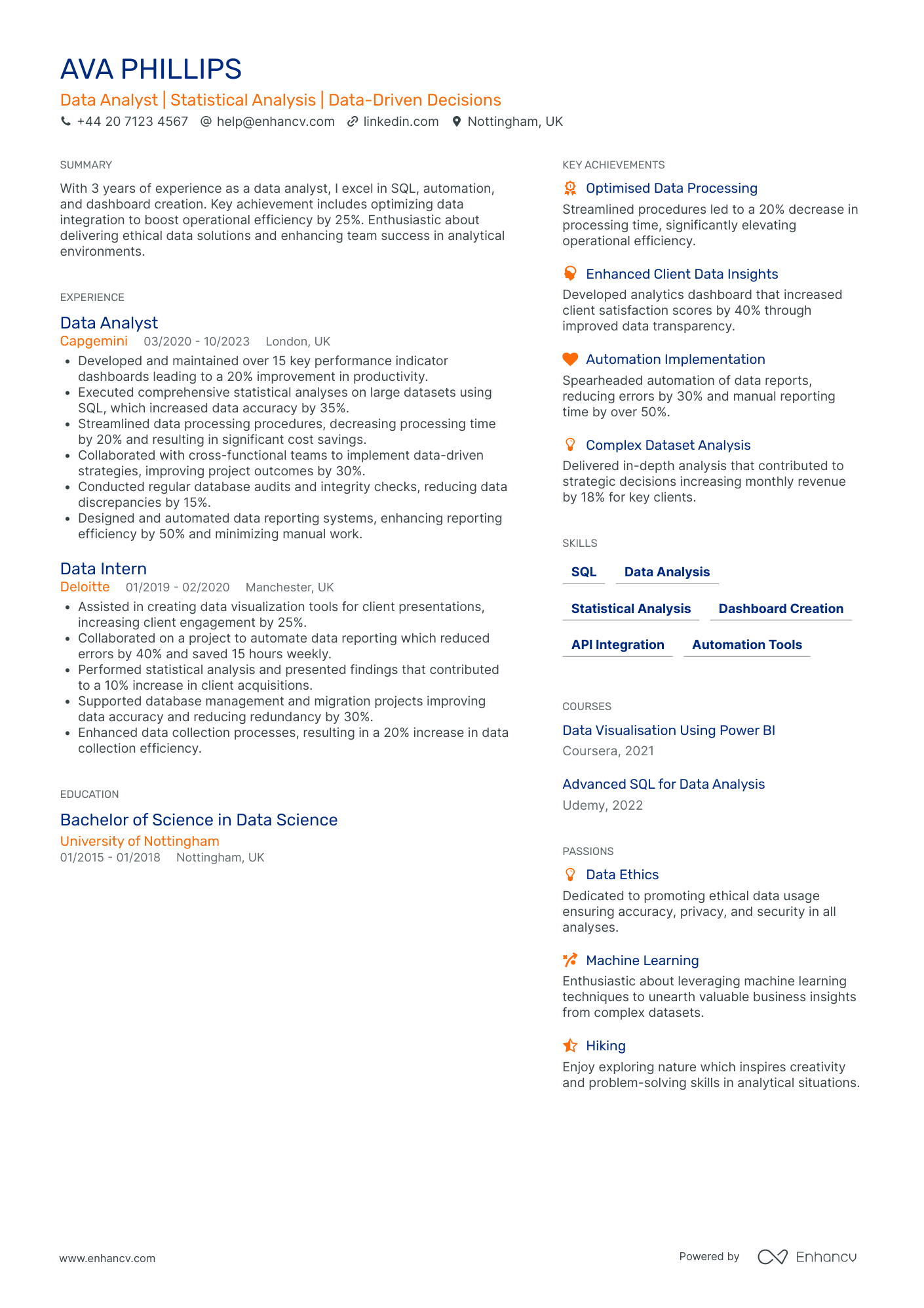 Junior Data Analyst CV Examples & Guide for 2026