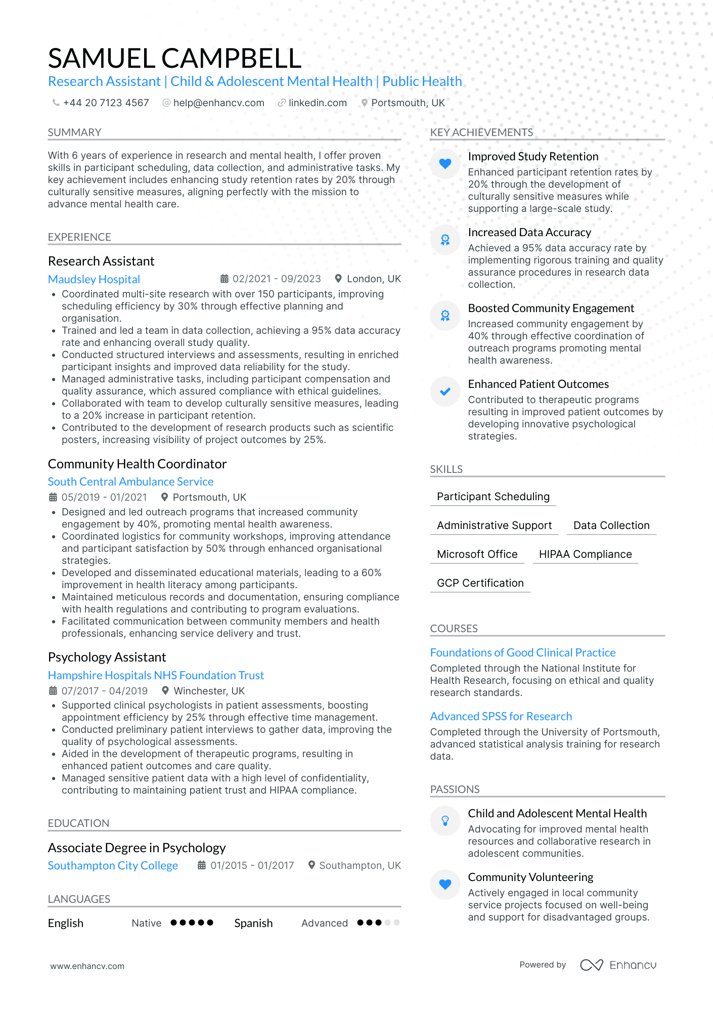 Research Assistant CV Examples & Guide for 2026