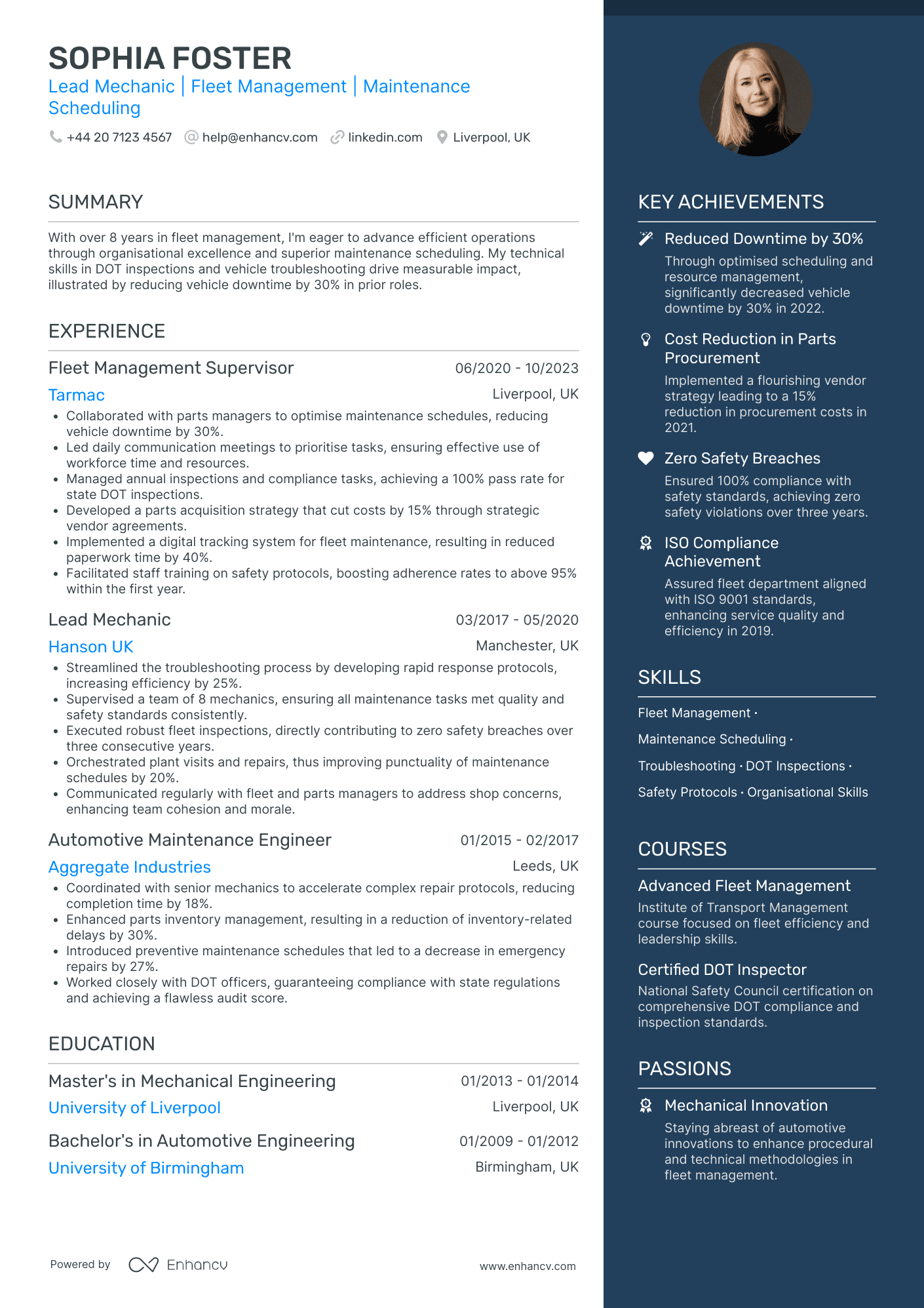 Mechanic CV Examples & Guide for 2026