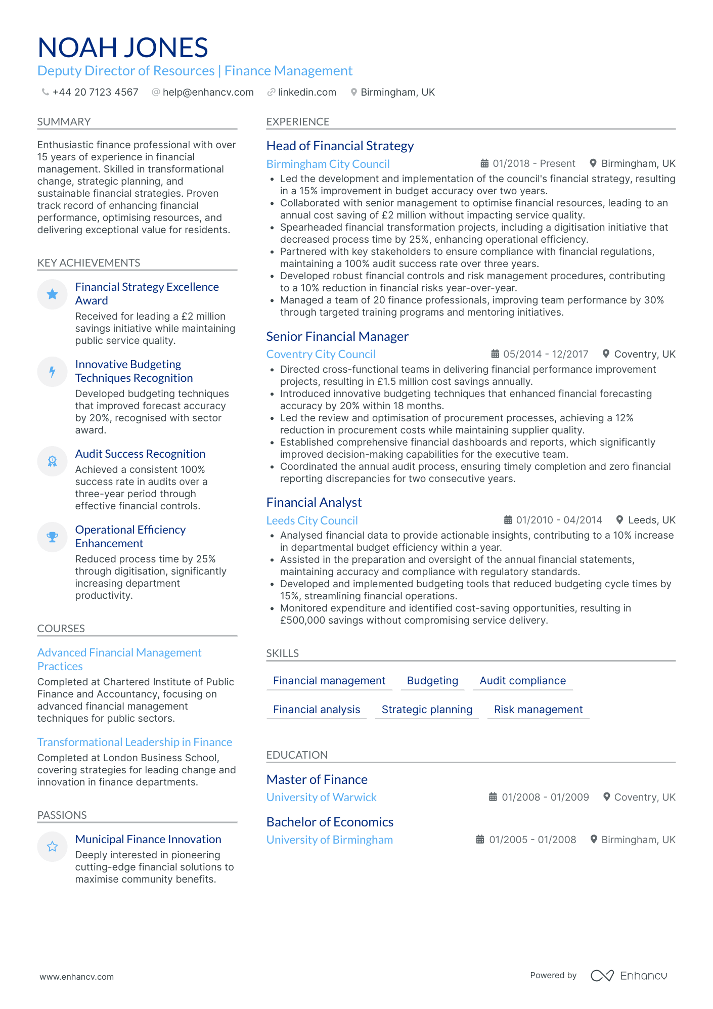 Finance Director CV Examples & Guide for 2026