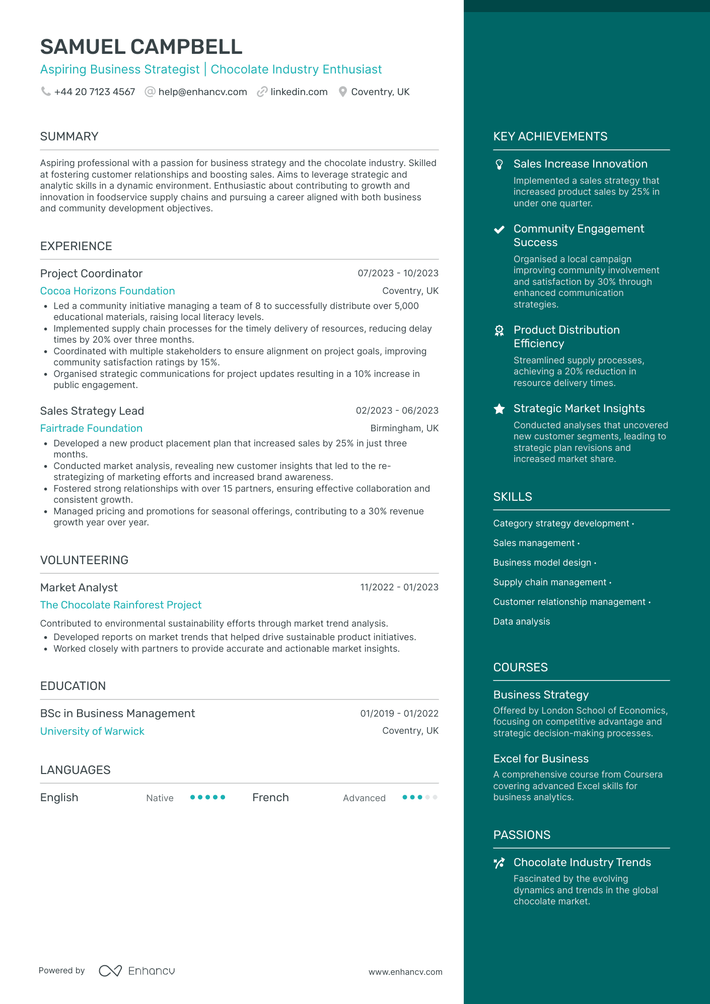 Sales Manager CV Examples & Guide for 2026