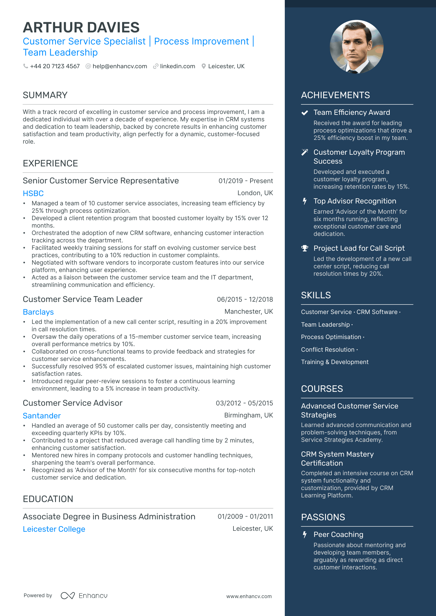 Customer Service CV Examples & Guide for 2025