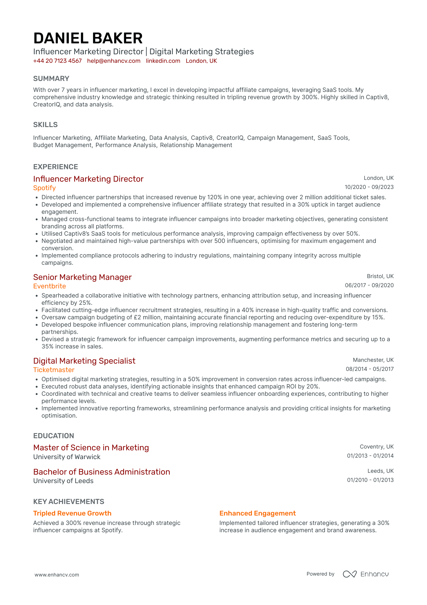 Marketing Director CV Examples & Guide for 2026