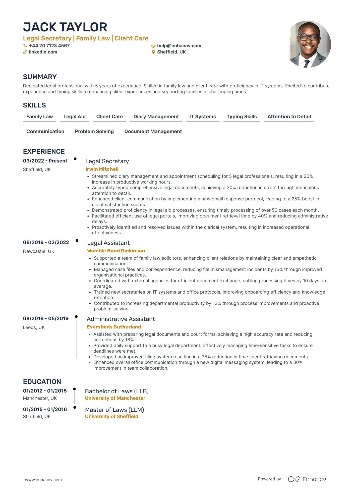 Legal Secretary CV Examples & Guide for 2026