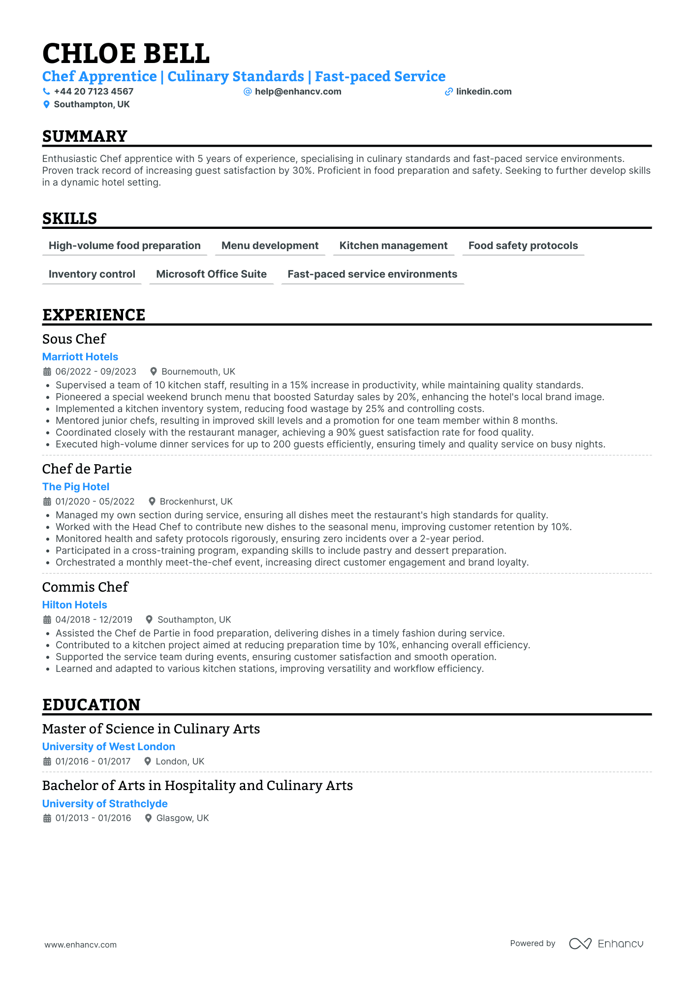 Cook CV Examples & Guide for 2026