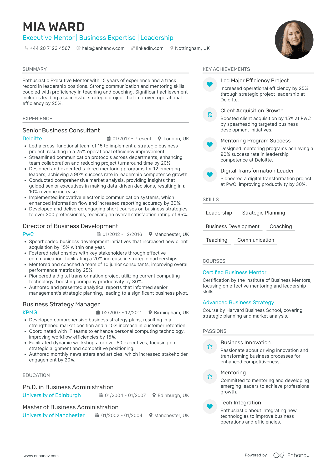 Mentor CV Examples & Guide for 2026