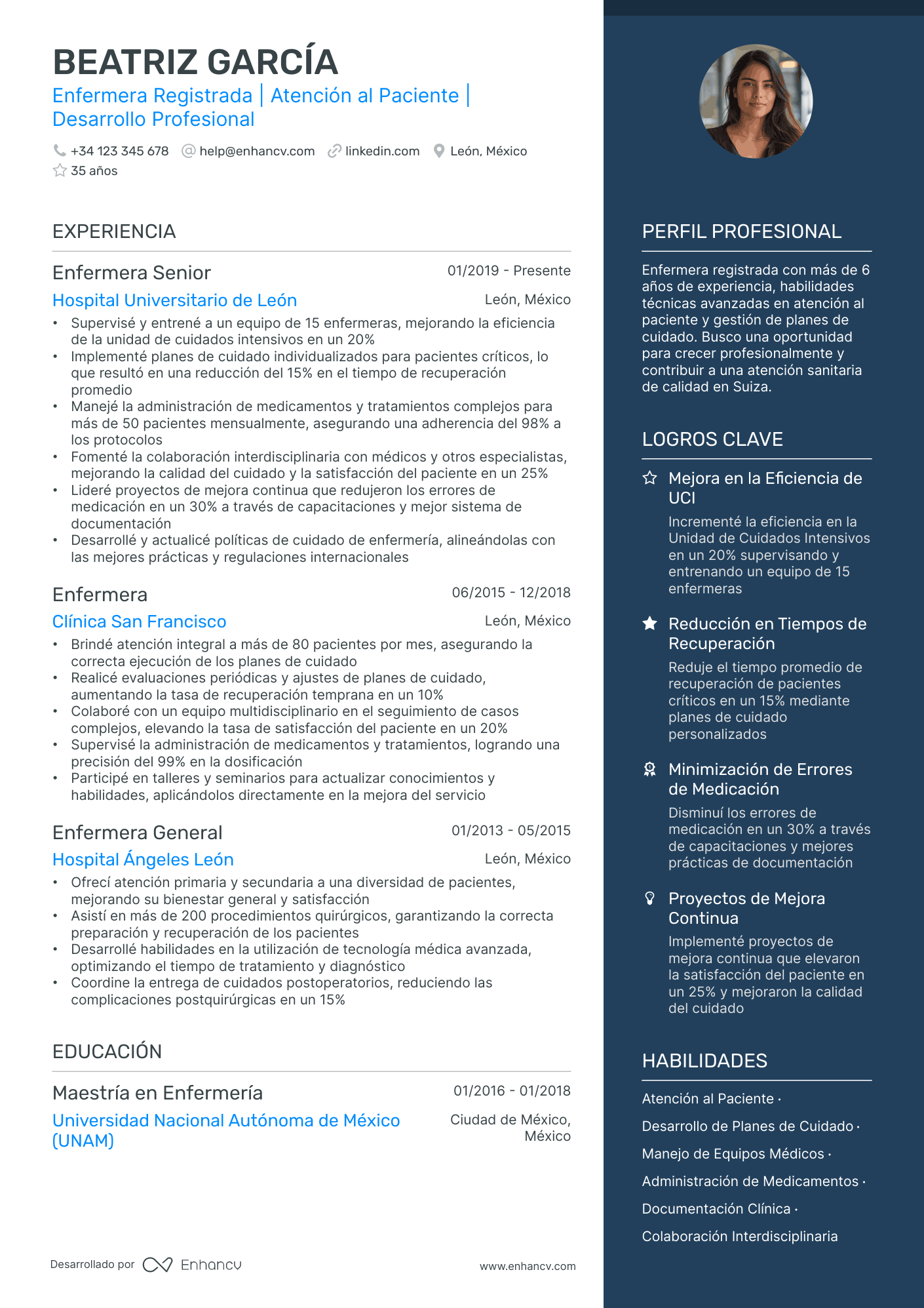 CV Enfermera: Cómo Crear un CV Imbatible (+12 Plantillas)