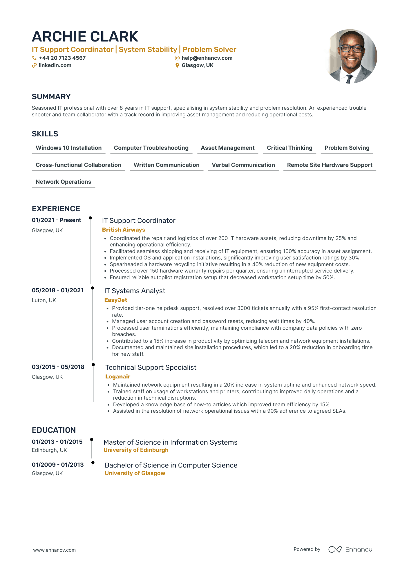 IT Support CV Examples & Guide for 2026