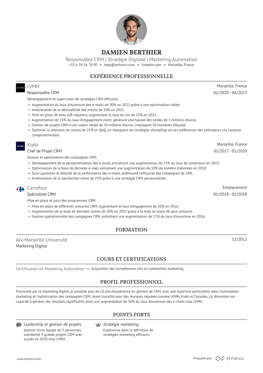 Ivy League avec logos — Modèles de CV gratuits