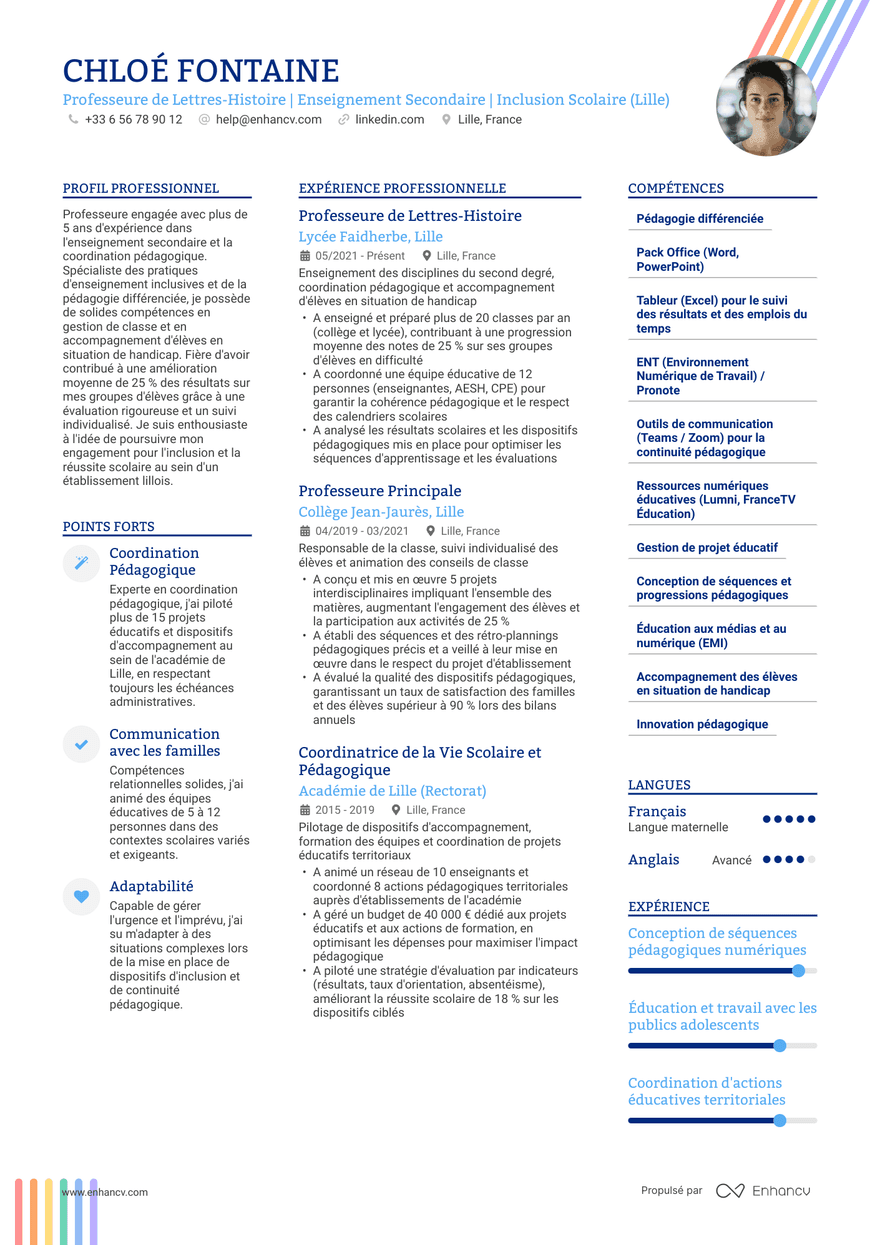 Multicolonne — Modèles de CV gratuits