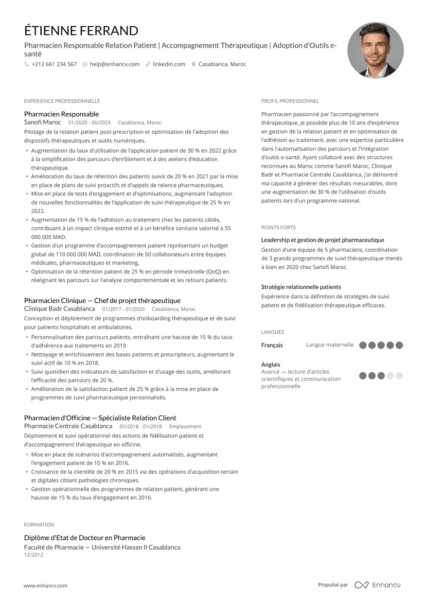 Minimaliste — Modèles de CV gratuits