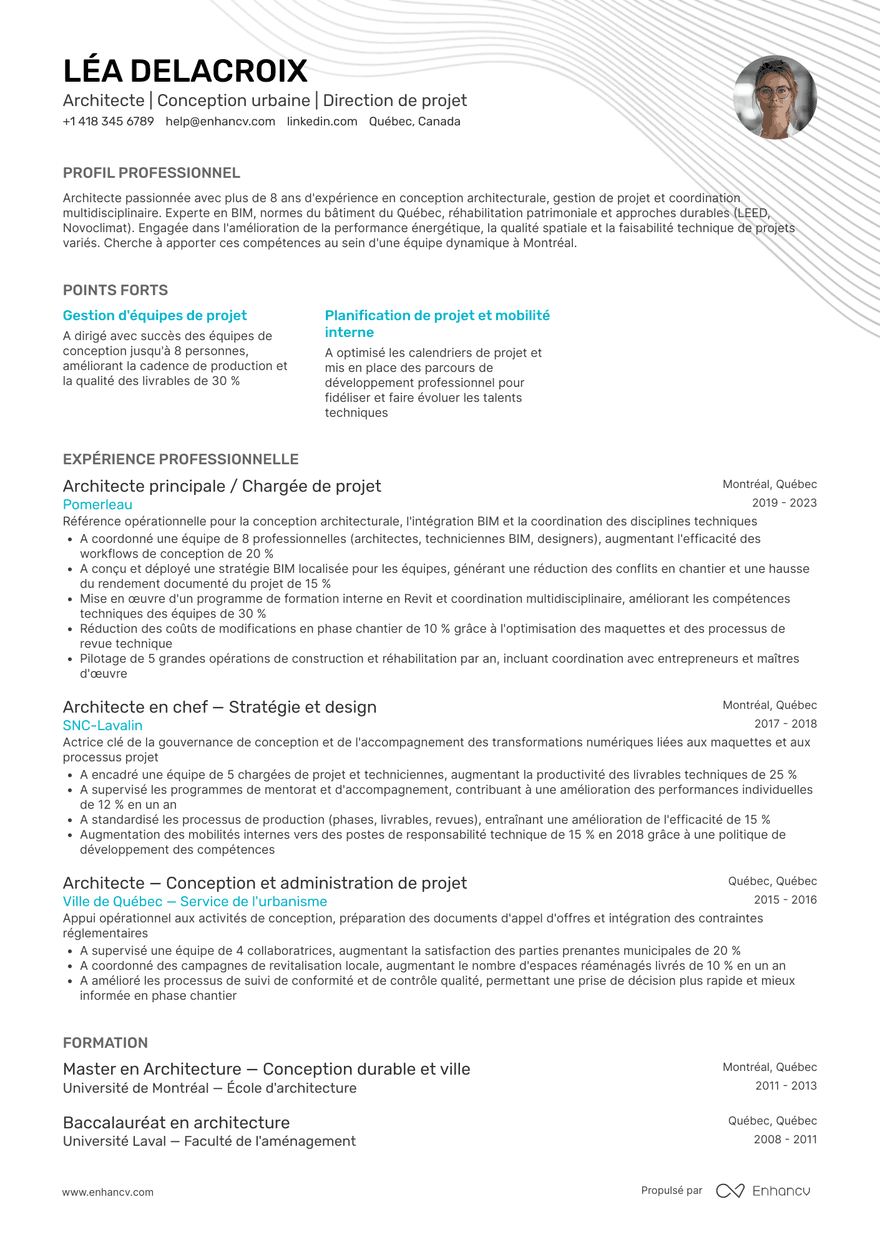 Classique — Modèles de CV gratuits