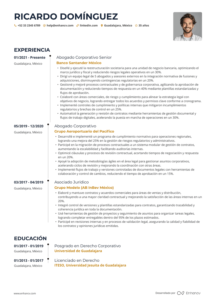 Línea de tiempo — Plantillas de CV