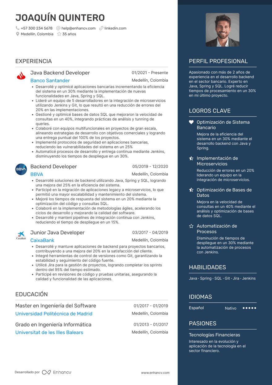 Elegante con logos — Plantillas de CV