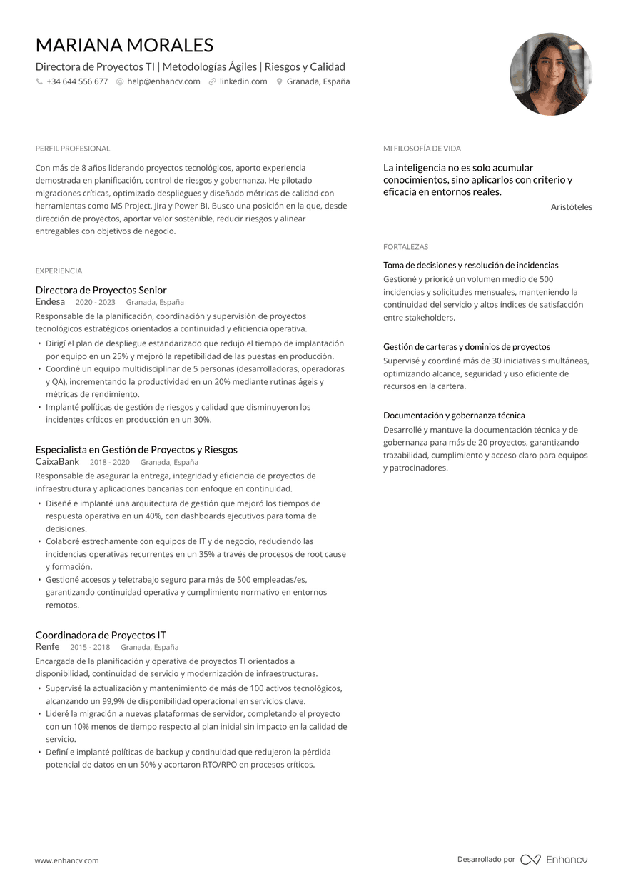 Minimalista — Plantillas de CV