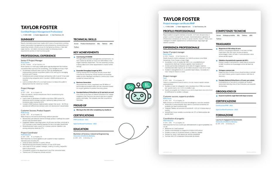 Traduci il tuo CV con l’IA