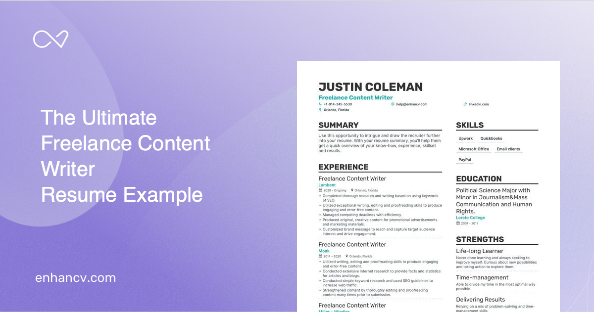 5 Freelance Content Writer Resume - Freelance Content Writer Meta 