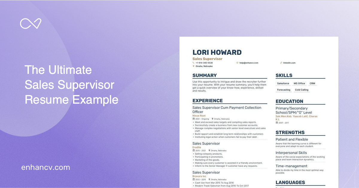 5-sales-supervisor-resume-examples-guide-for-2023