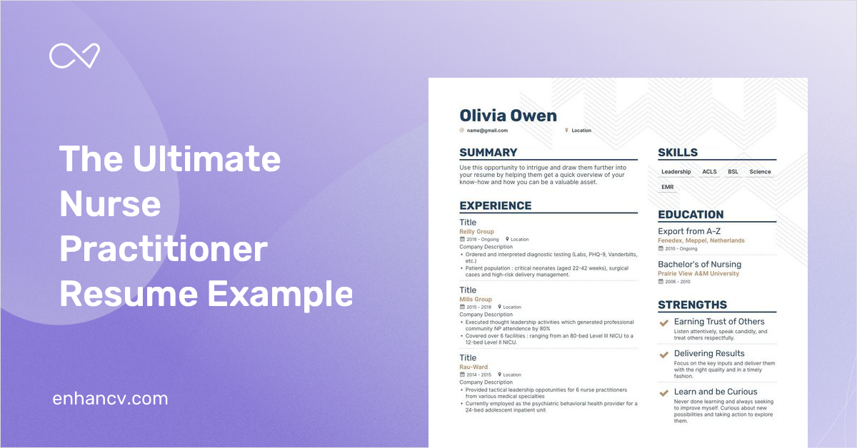 5 Nurse Practitioner Resume Examples & Guide for 2023