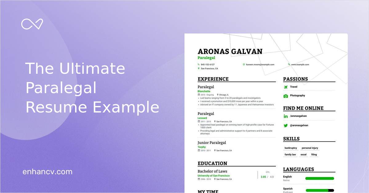 7 Paralegal Resume Examples Guide For 2024   Paralegal Resume 2af003c342 